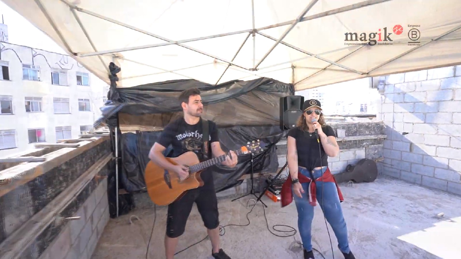 Música na Laje na obra do Bem Viver Cesário Mota